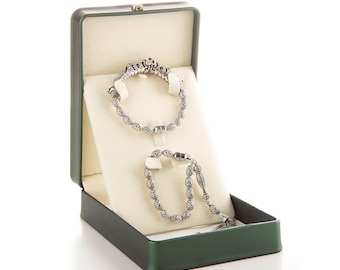 925 Sterling Silver bracelet tasbih Convertible finger whell rosary Transforms into two different bracelets