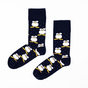 Owl socks, Bird socks, Owl lover gift, Hiking socks, Nature lover socks, Animal socks, Bird Watching, Unisex socks, Fun socks, Animal lover