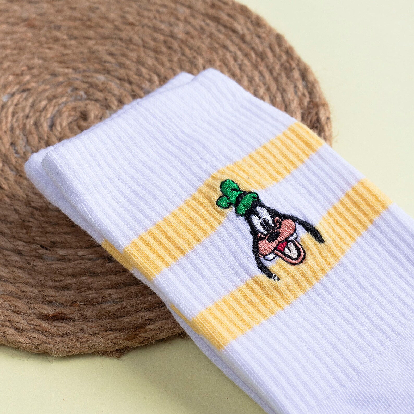 Cartoon Embroidered Socks 90s Funny Retro Socks Long Socks Etsy