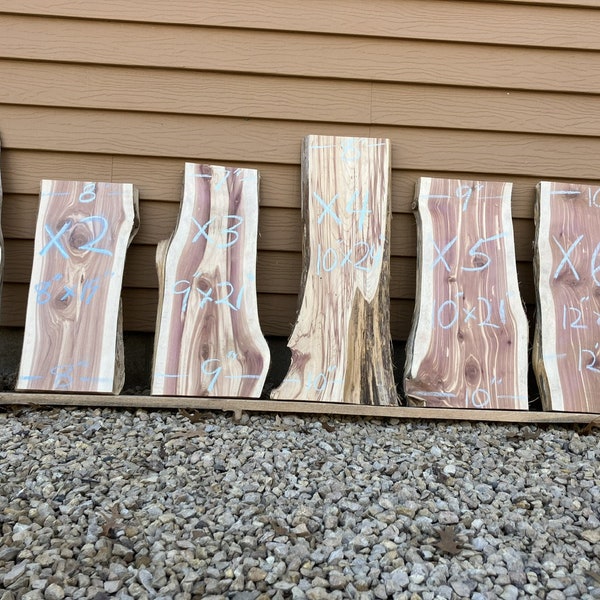 Live Edge Red Cedar Planks/Slabs