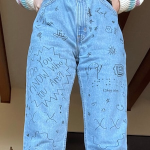 Doodled Jeans Free Style