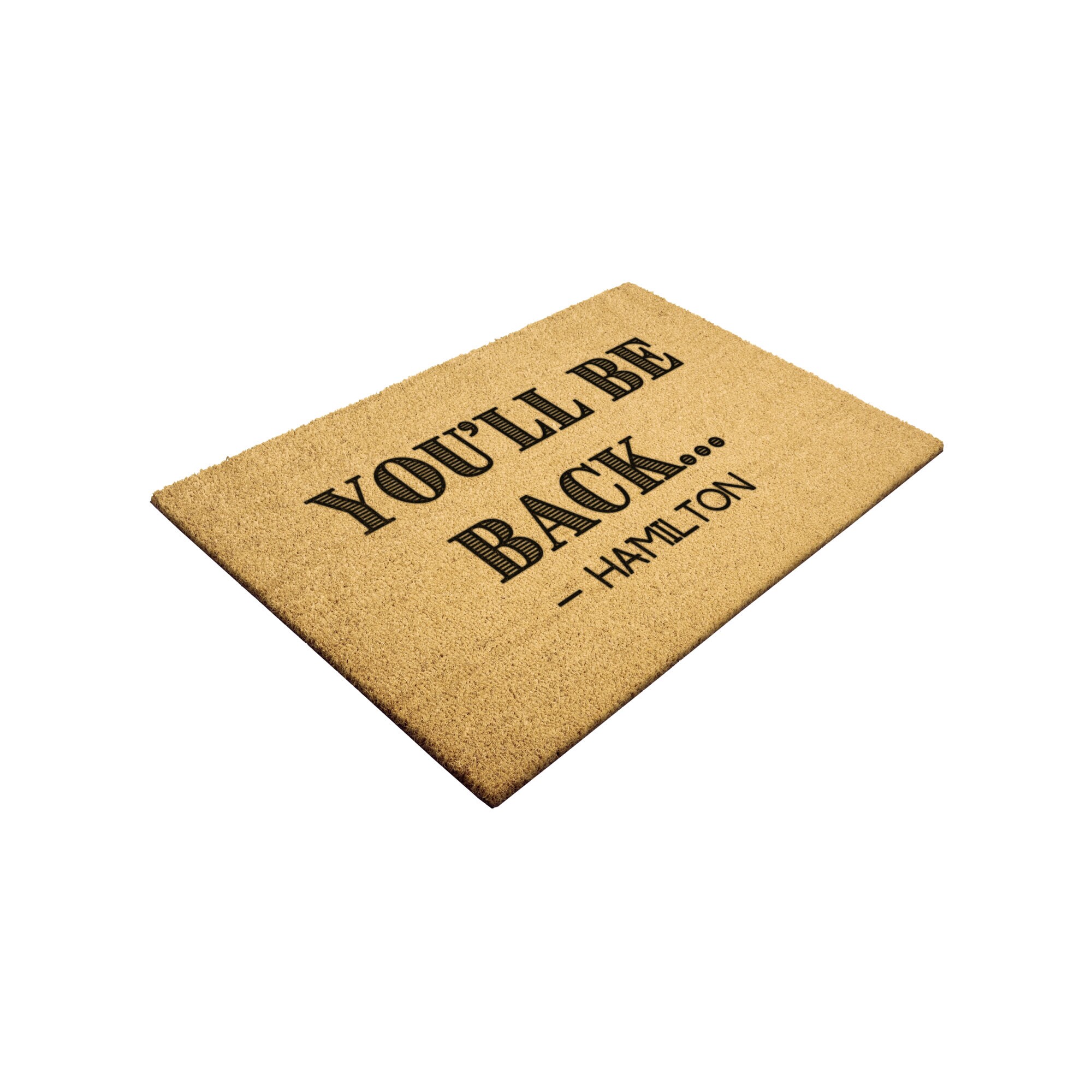 Hamilton Musical Inspired, youll Be Back, Minimalist Style, Coir ...