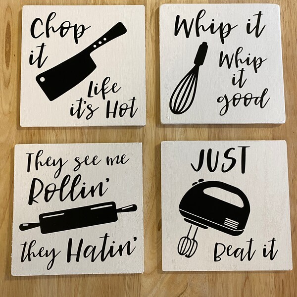 Clever Kitchen Signs Etsy