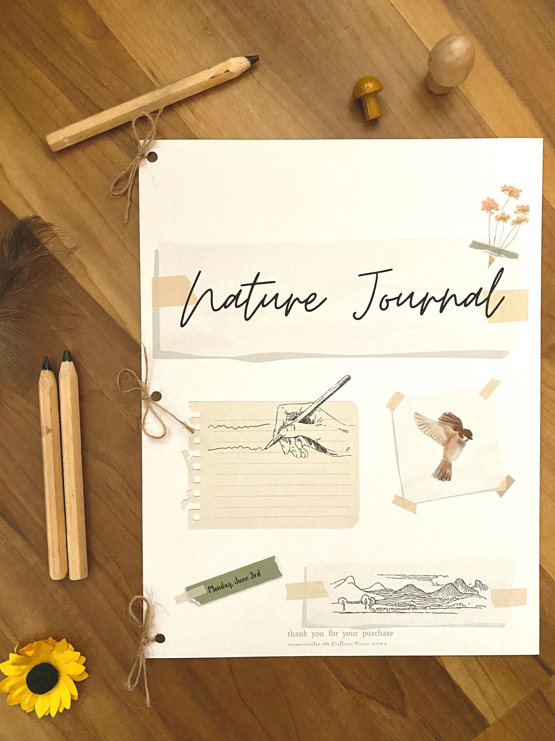 Nature Journaling Notebook - Fun & Educational Homeschool Resource for All Ages