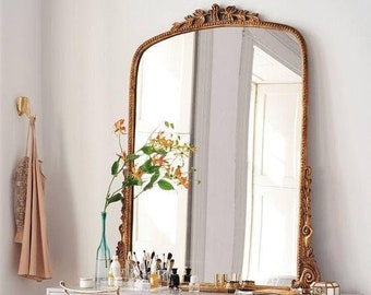 La Mirage Decorative Mirror - Gold Leaf Mirror - Baroque Mirror Italian Vintage Handmade Mirror