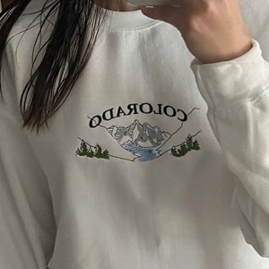 Colorado embroidered sweatshirt, vintage crewneck