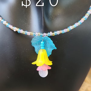 Pansexual Flower Memory Wire Pendant