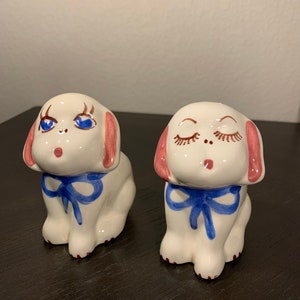 Vintage Kalifornien Block Keramik Keramik Hundfigur Planter Figuriner