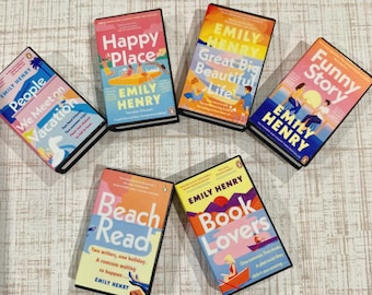 3D Printed Miniature Emily Henry Book Set: Book Lover Gift