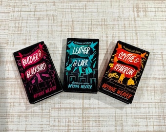 3D Printed Miniature Books: Butcher & Blackbird Series - Book Lover gift, Mini bookcases