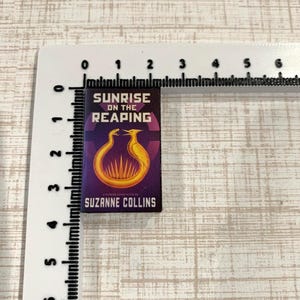 3D Printed Miniature Books: Hunger Games Series - Book Lover Gift, Mini bookcases image 4