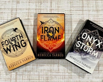3D Printed Miniature Books: Fourth Wing Series - Book Lover Gift, Mini bookcases