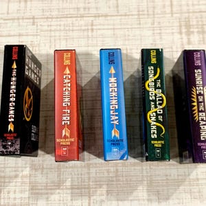 3D Printed Miniature Books: Hunger Games Series - Book Lover Gift, Mini bookcases image 3