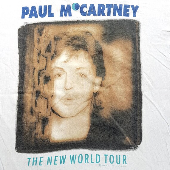 ポール・マッカートニー Tシャツ THE NEW WORLD TOUR　1993 90's Paul McCartney 
