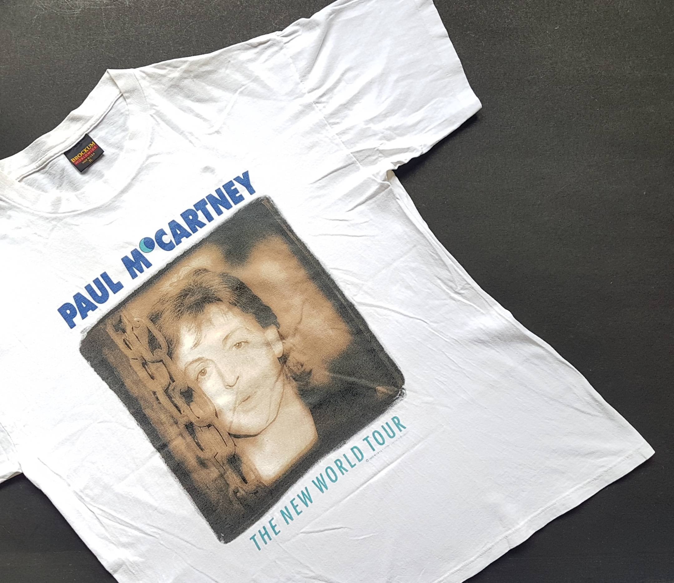 ポール・マッカートニー Tシャツ THE NEW WORLD TOUR　1993 93 Paul MccartneyThe New World Tour Band Tshirts／93年 ポール