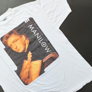 Vintage 1997 Barry Manilow Tour Der Welt T Shirt Größe XL (B 23,5 x L 30)