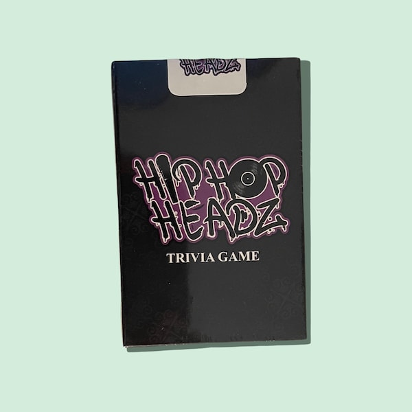 Juego de Hip-Hop/Rap / Juego de cartas Hip Hop Headz Trivia / Fanáticos del Hip Hop / Set de regalo de Hip Hop y Rap / 50.º aniversario del Hip Hop