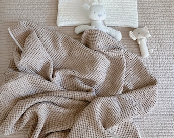 Waffle Weave Lenzing Modal Baby Newborn Handmade Blanket Throw