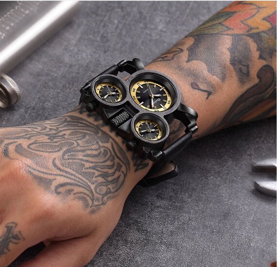 Vintage Mechanical Steampunk Watch - Unique Vintage Gift Watches Black