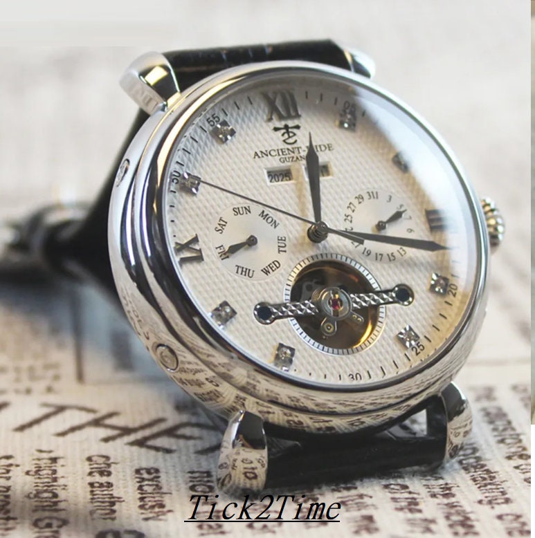 Edward east automatic watch with skeleton movement discount