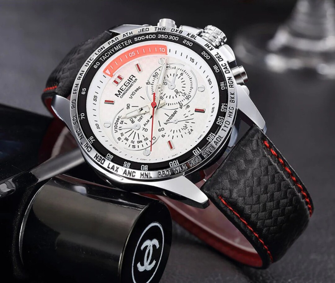 Mens Watch Military Stainless Steel Wristwatch Analogue Etsy