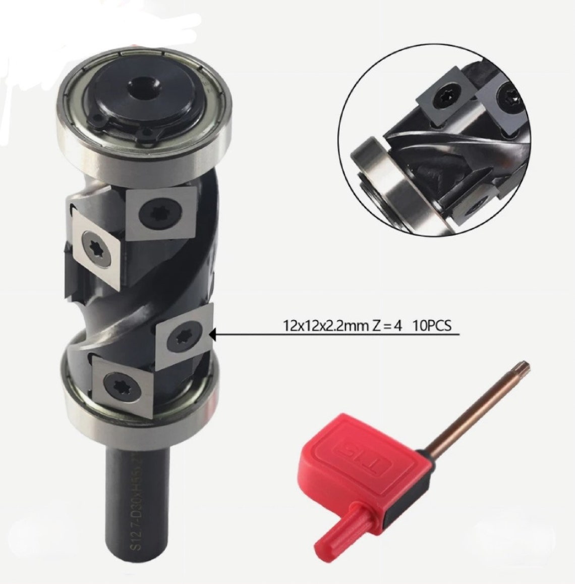 Flush Cut Insert Router Bit Flush Trim Router Bit With Carbide Inserts - 1/2