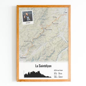 Affiche Souvenir de la SaintéLyon - Personnalisable