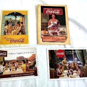 Bustina con Tre Cartoline Coca-Cola - Pezzi da Collezione