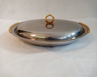 Oval tureen in 18/9 stainless steel - Italian elegance for every occasion