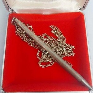 Penna stilografica vintage placcata oro - 12 cm - Collezionismo - Scrittura a mano