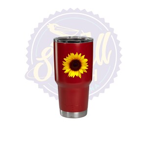 Sunflower Themed YETI Tumbler in RAL 3015 (Light Pink)