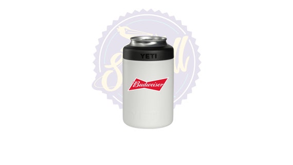 Budweiser Full Color Print Yeti Colster, Rambler, Can Holder, Beer,  Bachelor Gift, Father's Day, Tumbler, 12oz Colster, Yeti Colster 