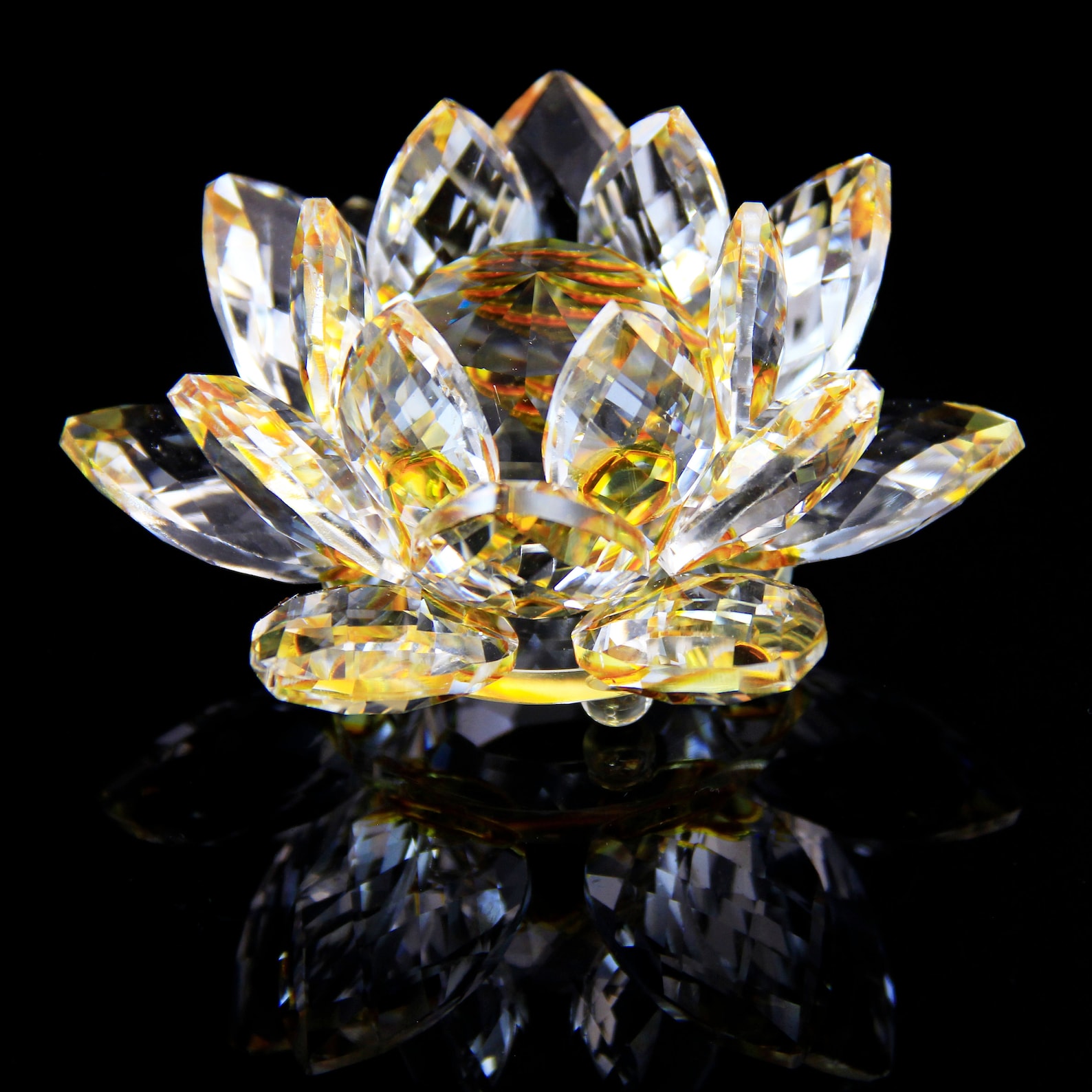 Handmade Crystal Glass Lotus Flower Water Lilymothers Etsy