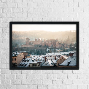 Heidelberg Poster Schneezauber