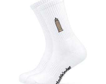 LEANING TOWER socks, Pisa, sports socks, tennis socks