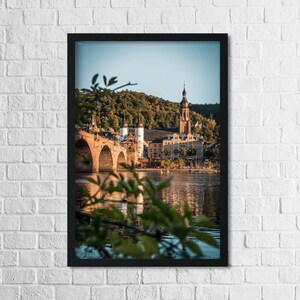 Heidelberg Poster Alte Brücke Neckar