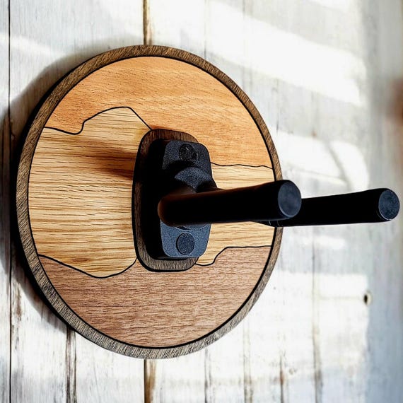 Custom Guitar Wall Mount - Exotic Wood Instrument Display from Wildwood Guitar Hangers