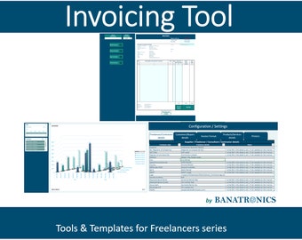 Rechnungsstellungs-Tool | Rechnungsstellung für Freelancer | Rechnungsstellung | Mitarbeiter | Auftragsarbeiten | Excel-Tool | Excel Vorlage | Rechnungsgenerator |