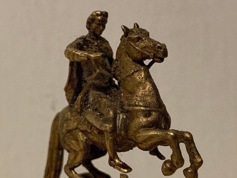 Antique Russian Peter the Great Tzar Bronze Horseman Statue Etsy