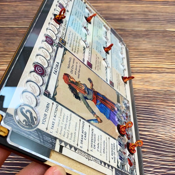 Superposiciones acrílicas, tableros y bandejas de dados compatibles con Cthulhu Death May Die