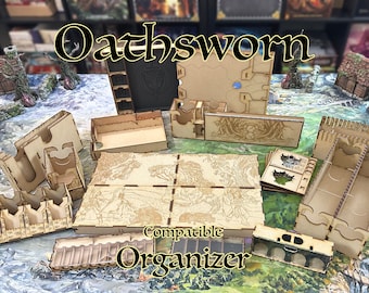 Oathsworn Into the Deepwood Bundle - Compatible Insert Organizer and Quick Save Dashboards System
