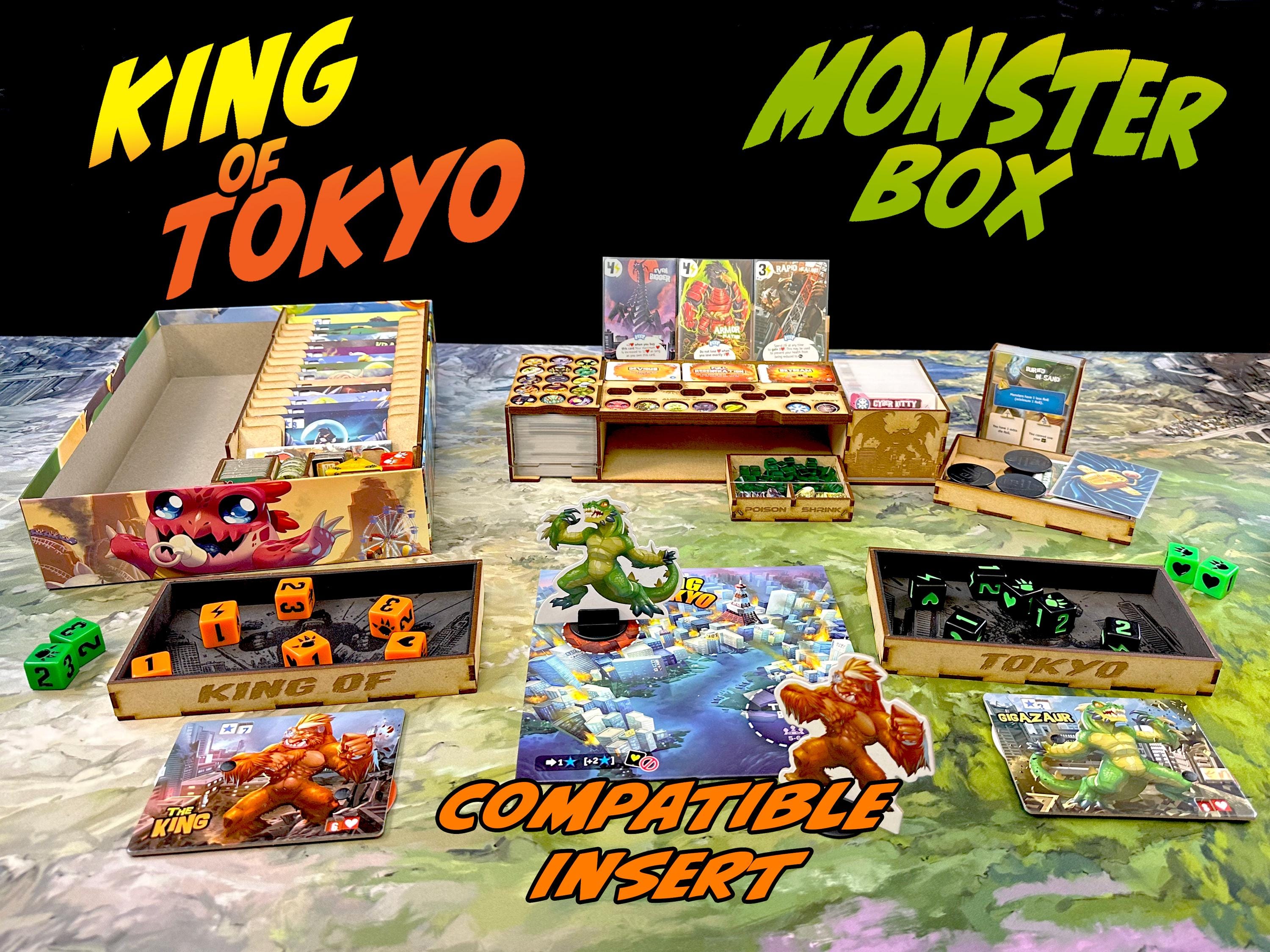 King of Tokyo Monster Box Compatible Organizer Insert: Fits