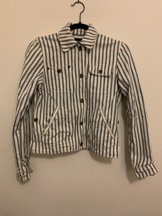 Ralph Lauren Striped Jean Jacket - image 1