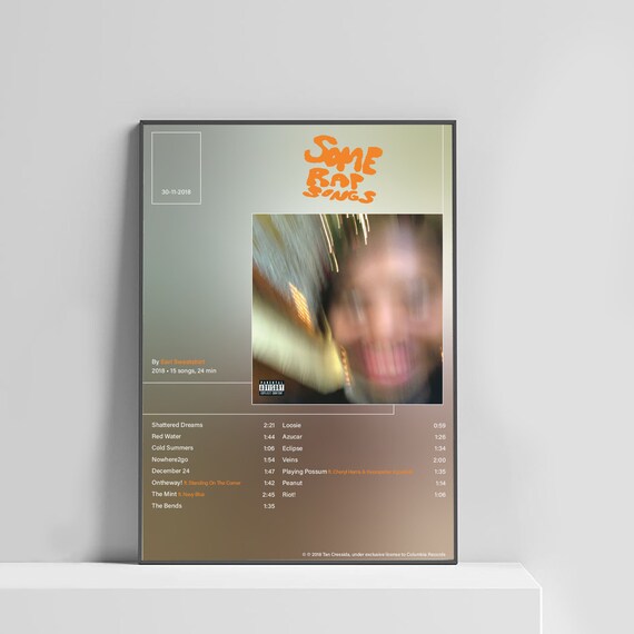 Earl Sweatshirt "Some Rap Songs" Music Album Poster Art Canvas HD Print Earl Sweatshirt "Some Rap Songs" Music Album Poster Art Canvas HD Print