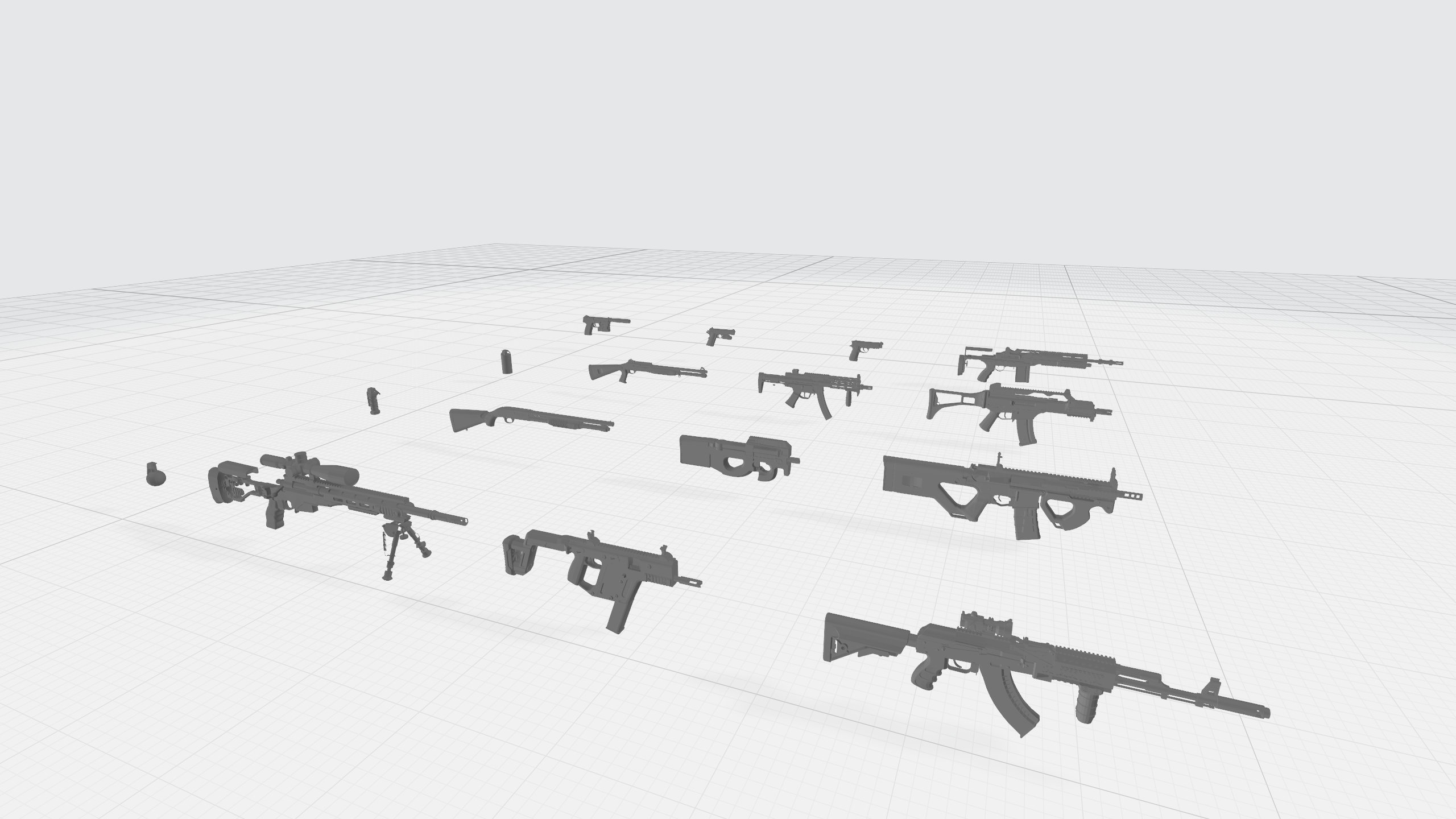 3d printing guns 16 files stl obj weapons keychain 3d etsy