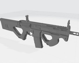 RIFLE 2 | STL, OBJ | Toy Guns | Keychain | 3D Print | Wall Decor | Dummy Training (No Functionality)