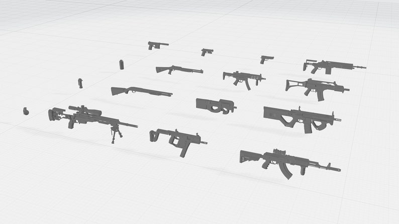 3D Printing Toy Guns Shotgun 2 STL, OBJ Keychain 3D Print Wall Decor ...