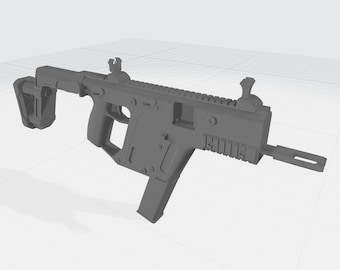 SMG 1 | STL, OBJ | Toy Guns | Keychain | 3D Print | Wall Decor | Dummy Training (No Functionality)