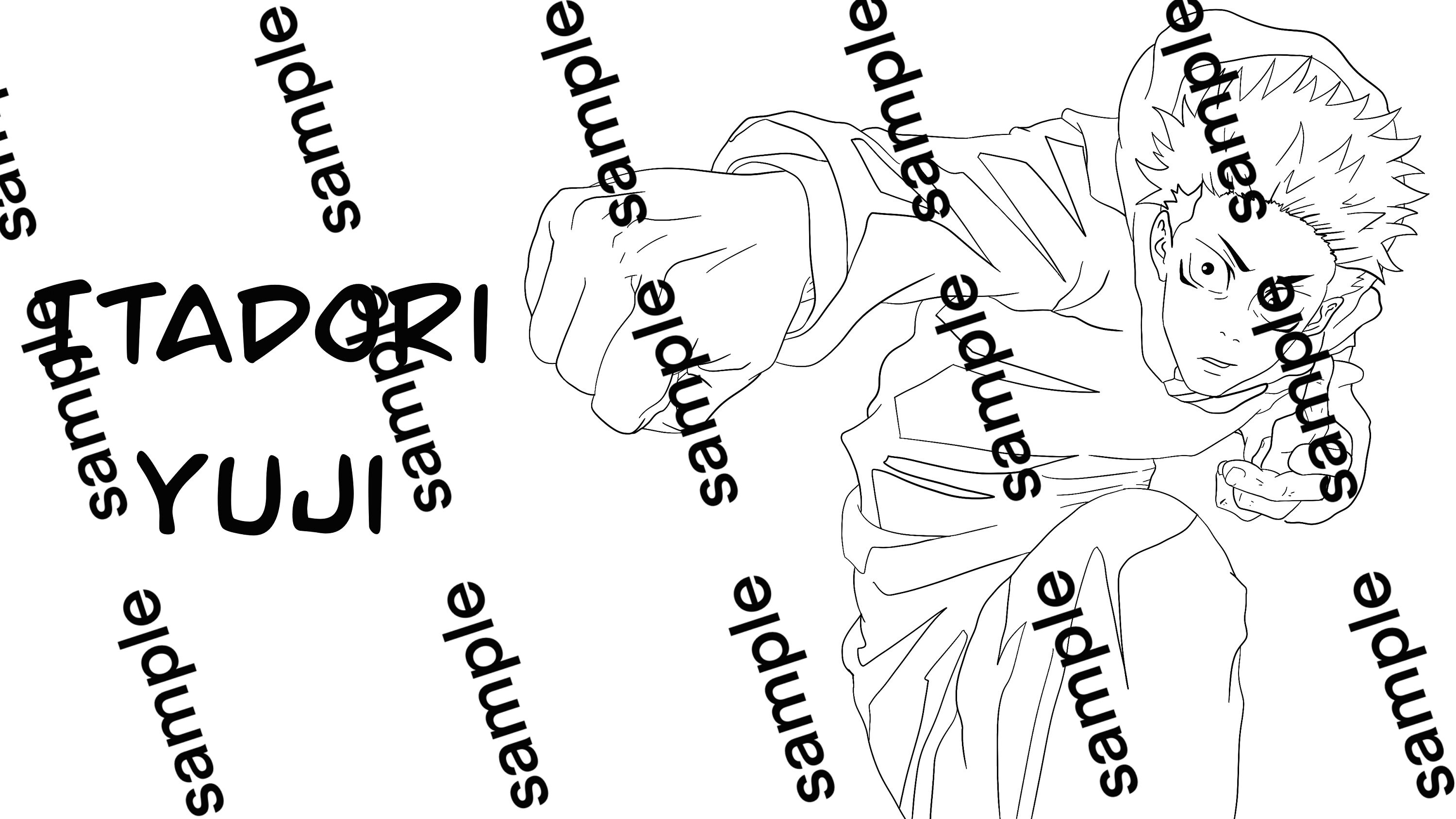 Coloring Page Pdf File 4k Resolution Anime Poster Printable Etsy