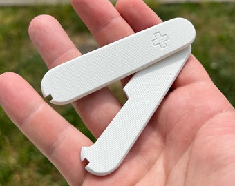 Victorinox 91mm/91mm plus G10 Scales White
